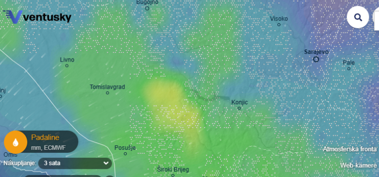 Ministarstvo sigurnosti BiH zatražilo aktivaciju satelitskog snimanja zbog povećanog rizika od poplava u Hercegovini