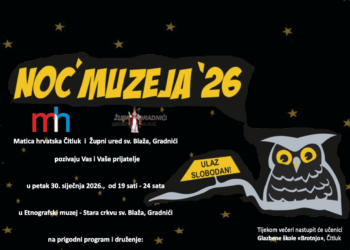 Najava: “Noć muzeja 2026” u Etnografskom muzeju u Gradnićima