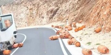 Na dijelu magistralne ceste Mostar – Čitluk rasute plinske boce