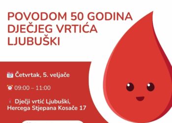 Akcija dobrovoljnog darivanja krvi u Dječjem vrtiću Ljubuški