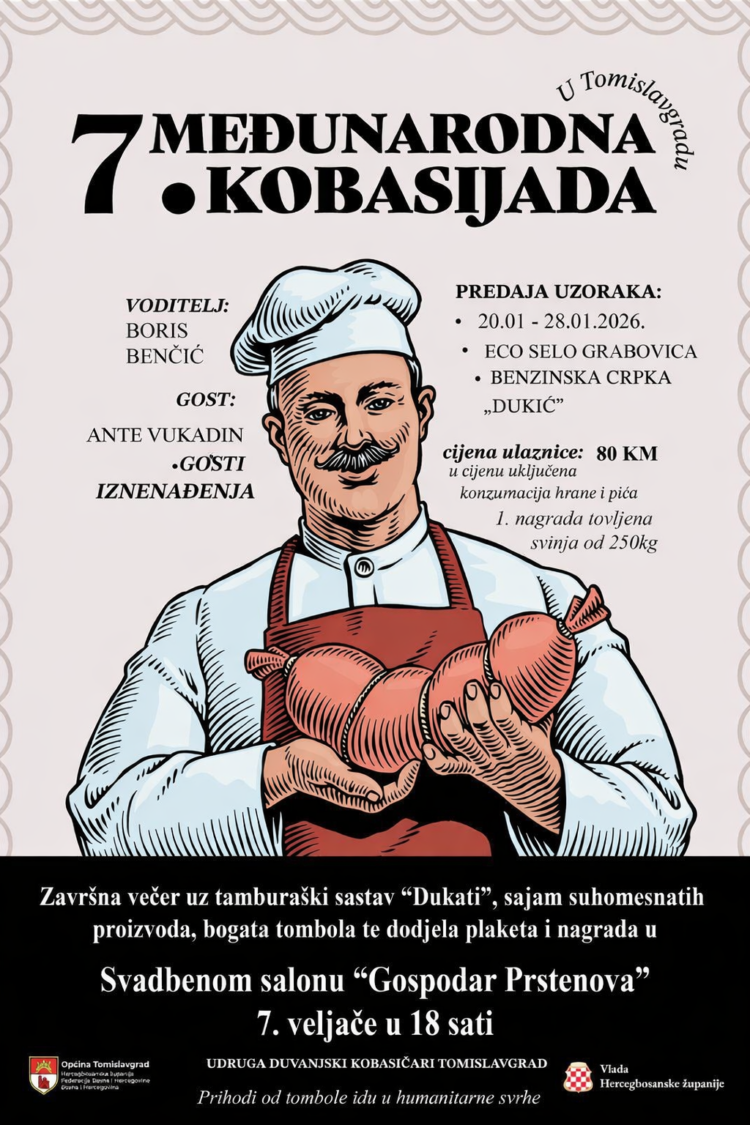 Najava: 7. Međunarodna kobasijada u Tomislavgradu