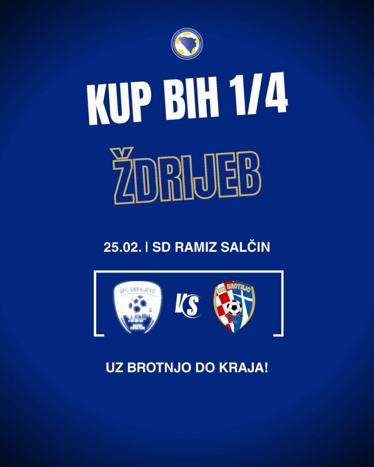 Održan ždrijeb četvrtfinala Kupa BiH U futsalu: MNK Brotnjo protiv GFC Sarajevo