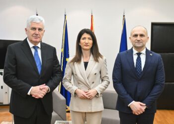 Sastanak dopredsjedatelja Čovića, zastupnice Filipović i ministra Anušića: Snažna suradnja i europski put BiH