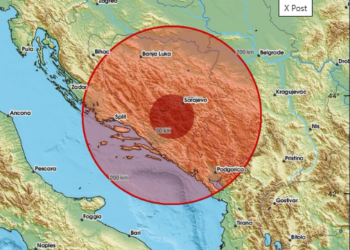 Zabilježen potres magnitude 3.2 kod Širokog Brijega
