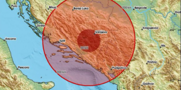 Zabilježen potres magnitude 3.2 kod Širokog Brijega
