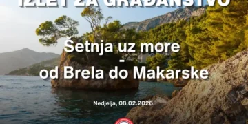 HPD Brotnjo organizira izlet za građanstvo “Šetnja uz more” od Brela do Makarske