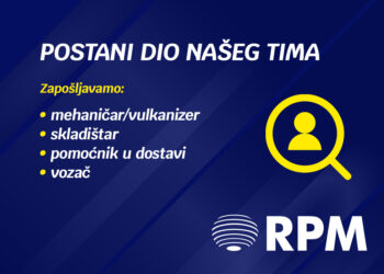 RPM GLOB TRADE d.o.o. raspisuje natječaj za više radnih mjesta