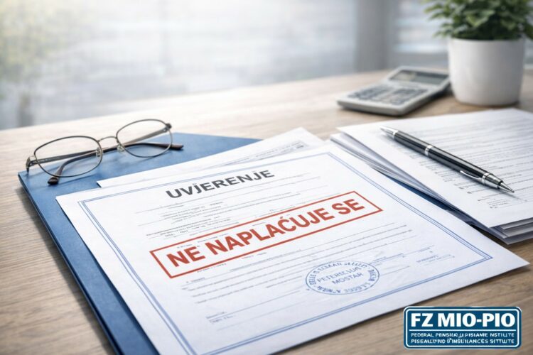 Ukida se plaćanje naknade za izdavanja uvjerenja/potvrda Federalnog zavoda MIO/PIO