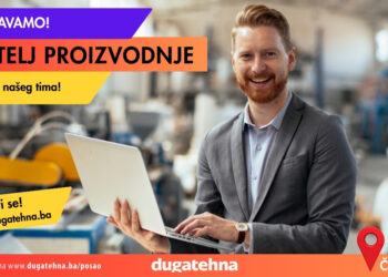 Duga tehna-d.o.o. raspisuje natječaj za posao – Voditelj proizvodnje