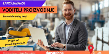 Duga tehna-d.o.o. raspisuje natječaj za posao – Voditelj proizvodnje