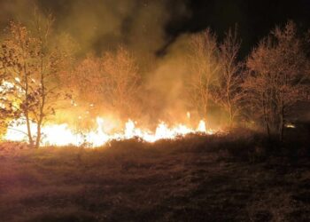 Služanj: Izbio požar na nekoliko lokacija