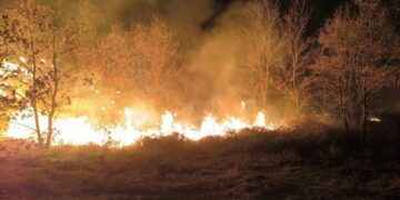 Služanj: Izbio požar na nekoliko lokacija