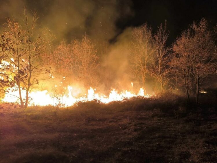 Služanj: Izbio požar na nekoliko lokacija