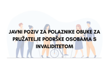 Poziv na obuku za pružatelje podrške osobama s invaliditetom