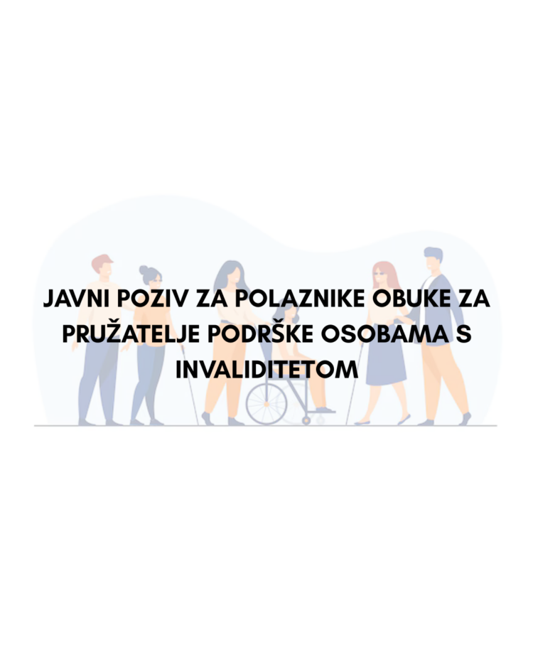 Poziv na obuku za pružatelje podrške osobama s invaliditetom