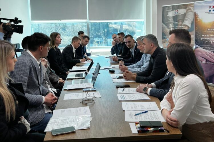 Okrugli stol Mladeži HDZ-a BiH o politikama prema mladima – dobre prakse i zajednički prijedlozi