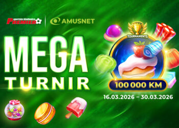 Nagradni fond od 100.000 KM: Sudjeluj u Amusnet Mega turniru u Premier kladionici!