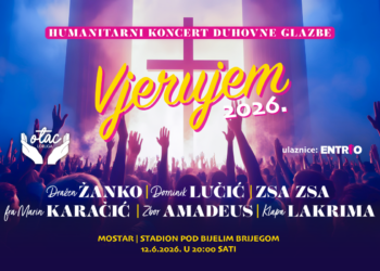 MOSTAR PONOVO VJERUJE – Dražen Žanko, Dominik Lučić i Zsa Zsa predvode novo izdanje koncerta koji mijenja živote!
