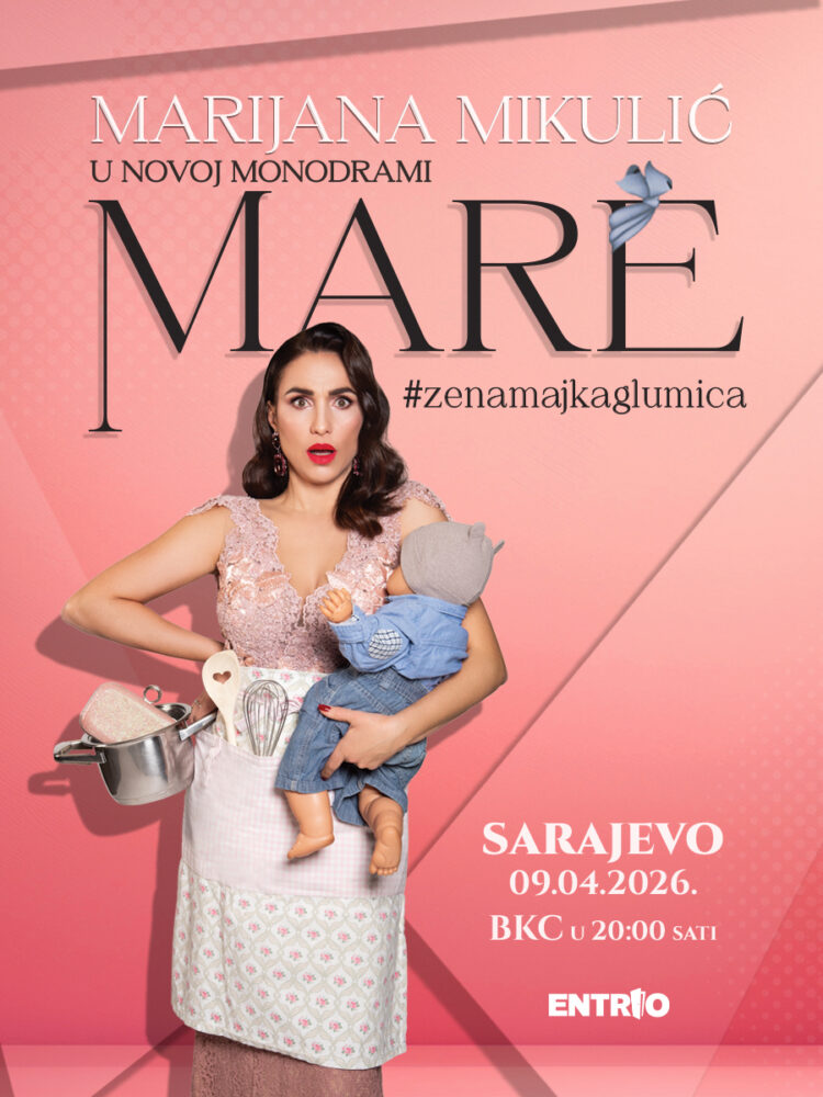 Večeras u Kosači premijera predstave “MARE #ženamajkaglumica” – zbog velikog interesa najavljen i novi termin!