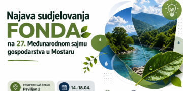 Zelena tranzicija i nove prilike: Sudjelovanje Fonda za zaštitu okoliša Federacije BiH na 27. Međunarodnom sajmu gospodarstva u Mostaru