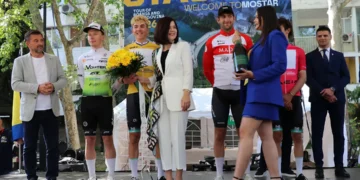 Buhač dočekala sudionike biciklističke utrke kroz BiH u završnici mostarske etape
