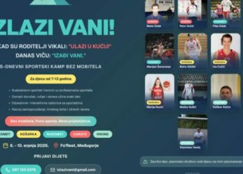 Otvoren upis u drugi ciklus sportsko-edukativnog kampa “Izlazi vani”