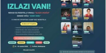 Otvoren upis u drugi ciklus sportsko-edukativnog kampa “Izlazi vani”