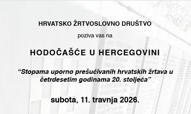 Hodočašće kroz Hercegovinu „Stopama uporno prešućenih hrvatskih žrtava u četrdesetim godinama 20. stoljeća”