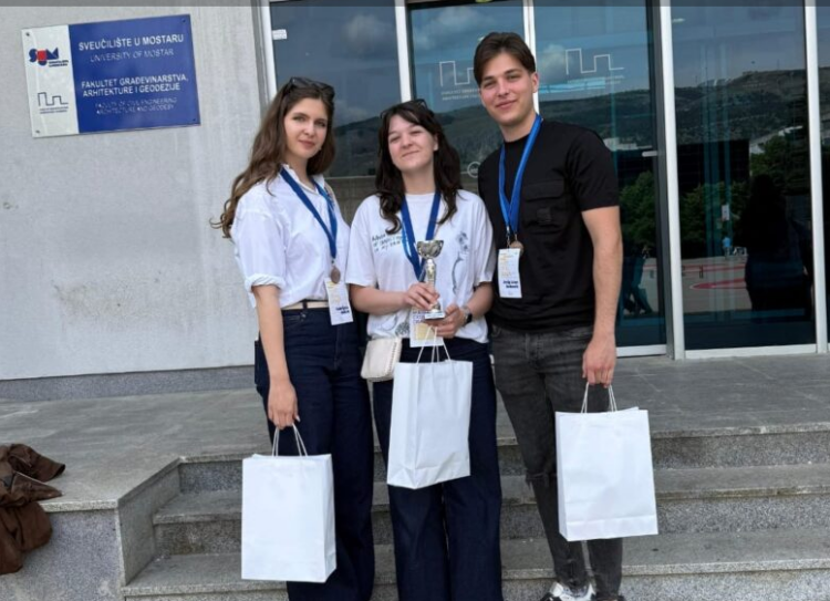 SŠ dr. fra Slavka Barbarića: Treće mjesto na natjecanju “Mjeri, crtaj, gradi”