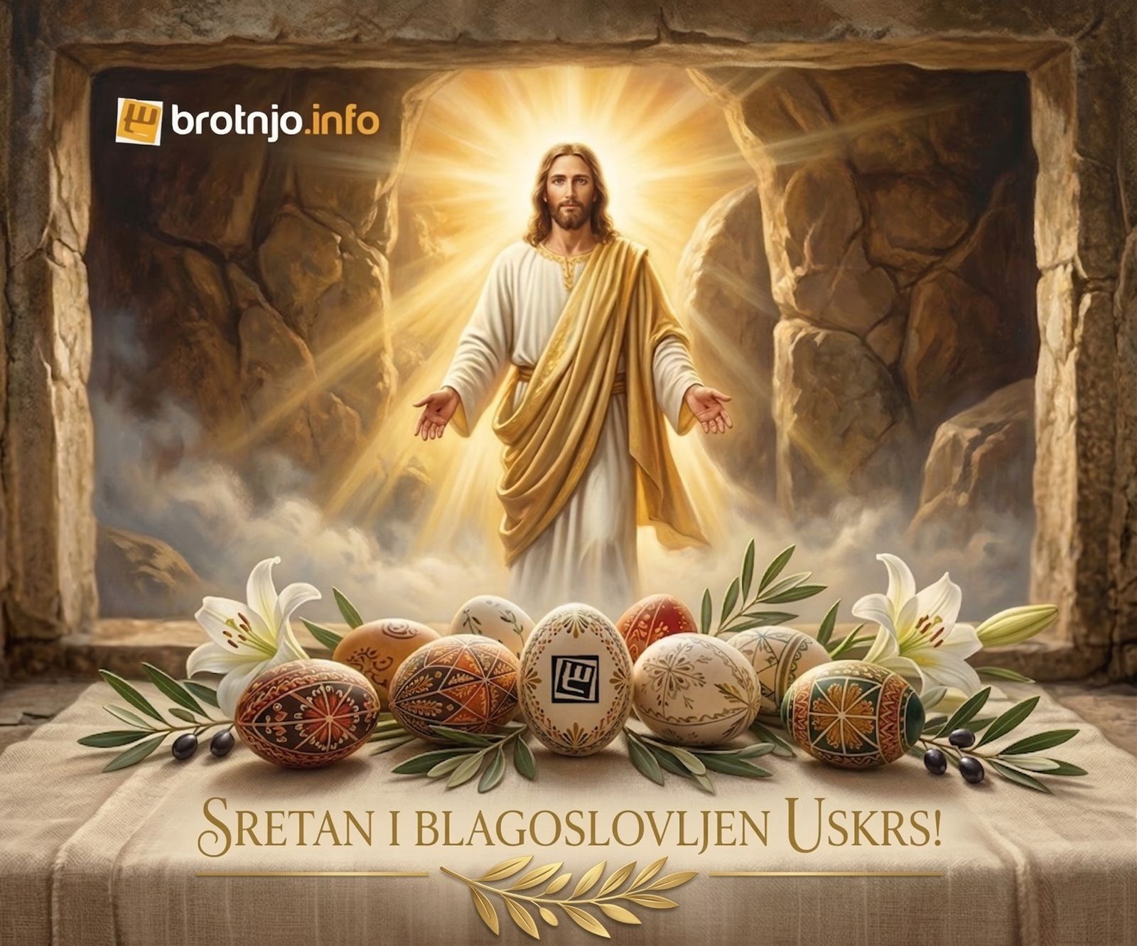 Sretan i blagoslovljen Uskrs želi vam portal Brotnjo.info