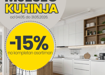 Mjesec kuhinja u FIS-u: Do kraja svibnja u svim FIS centrima traje sniženje od 15% na kompletan asortiman kuhinja