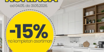 Mjesec kuhinja u FIS-u: Do kraja svibnja u svim FIS centrima traje sniženje od 15% na kompletan asortiman kuhinja