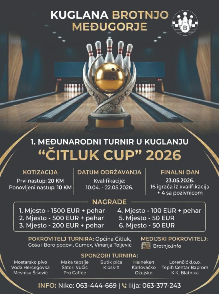 Najava: Završnica međunarodnog kuglačkog turnira 
