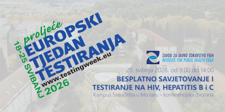Europski tjedan testiranja: Besplatno i povjerljivo testiranje za studente na Kampusu Sveučilišta u Mostaru