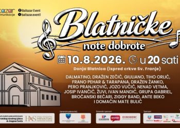 DONJA BLATNICA Mate Bulić i glazbene zvijezde najavljuju još jedne „Blatničke note dobrote“