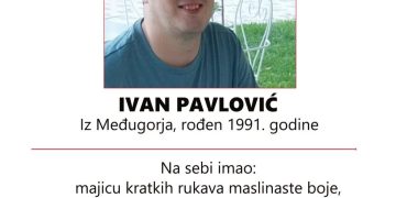 Nestao Ivan Pavlović iz Međugorja
