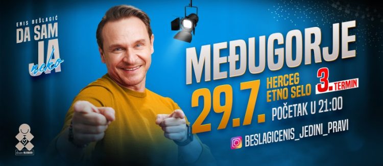 Enis Bešlagić donosi nezaboravnu predstavu „Da sam ja neko“ u Herceg Etno selo Međugorje