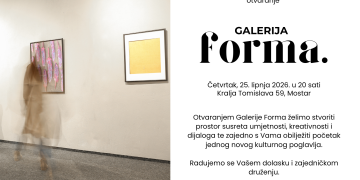 U Mostaru se otvara Galerija Forma – novi prostor umjetnosti, susreta i kreativnosti