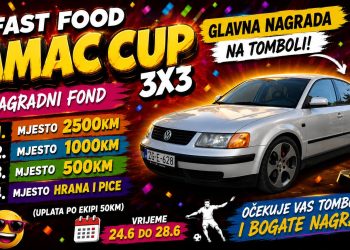 FAST FOOD DAMAC CUP 3×3 – Prijave otvorene još 24 sata!