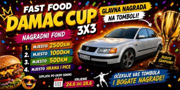 FAST FOOD DAMAC CUP 3×3 – Prijave otvorene još 24 sata!