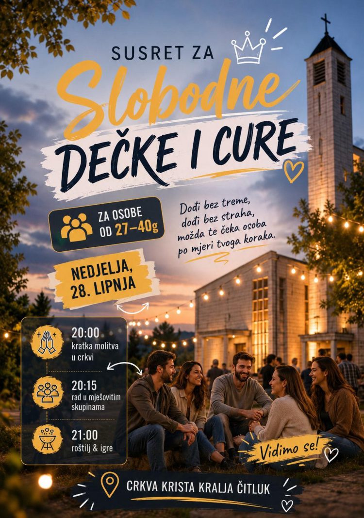 Nastavljaju se susreti za slobodne dečke i cure u Čitluku