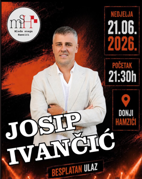 Večeras spektakl u Donjim Hamzićima: Završnica turnira, koncert Josipa Ivančića