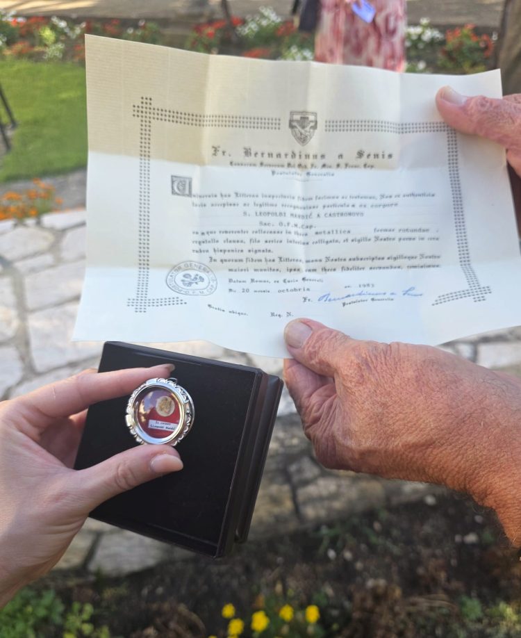 Prvorazredne moći svetog Leopolda Mandića bit će ugrađene u temelje budućeg doma za onkološke pacijente u Mostaru