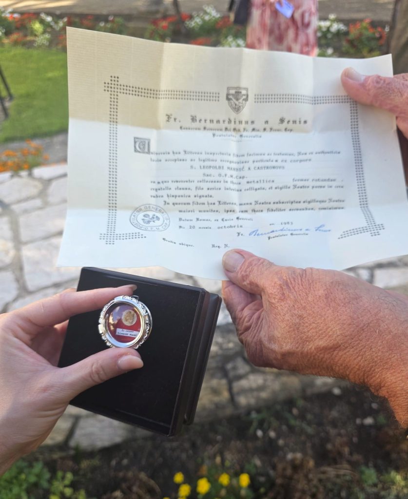 Prvorazredne moći svetog Leopolda Mandića bit će ugrađene u temelje budućeg doma za onkološke pacijente u Mostaru