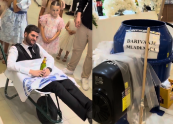 Ovo ima samo u Hercegovini – neviđeno darivanje: Mladenci iz Čitluka dobili poklon koji je nasmijao svatove