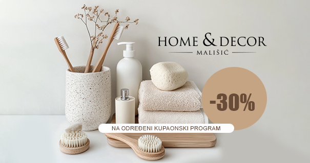 DETALJI KOJI KUPAONICU ČINE LJEPŠOM – iskoristite 30 % popusta na odabrani asortiman u trgovinama Mališić Home & Decor!