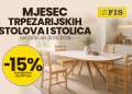 Mjesec trpezarijskih stolova i stolica u FIS centrima