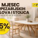 Mjesec trpezarijskih stolova i stolica u FIS centrima