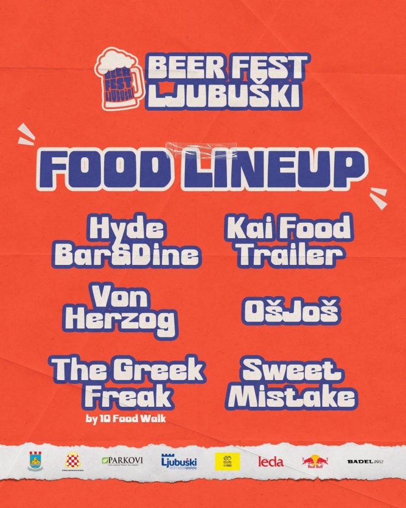 Objavljen Food Lineup Beer Festa Ljubuški - Otkrijte što vas očekuje 8. i 9. kolovoza
