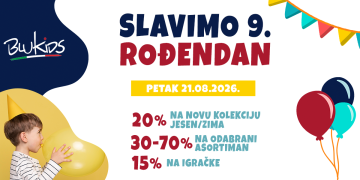 BLUKIDS slavi 9. rođendan uz posebne rođendanske popuste!